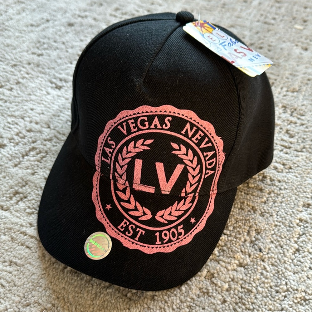 Black and Pink Las Vegas Hat